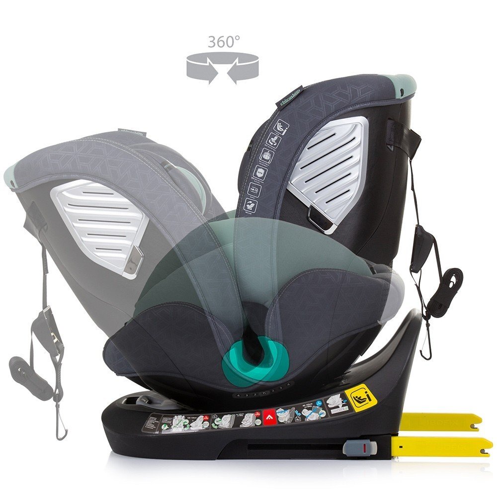 CHIPOLINO Scaun auto Supreme cu sistem Isofix I-Size 40-150 cm pastel green