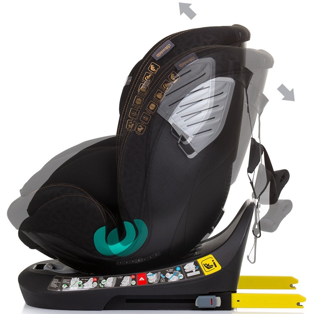 CHIPOLINO Scaun auto Supreme I-Size 40-150 cm cu sistem Isofix obsidian