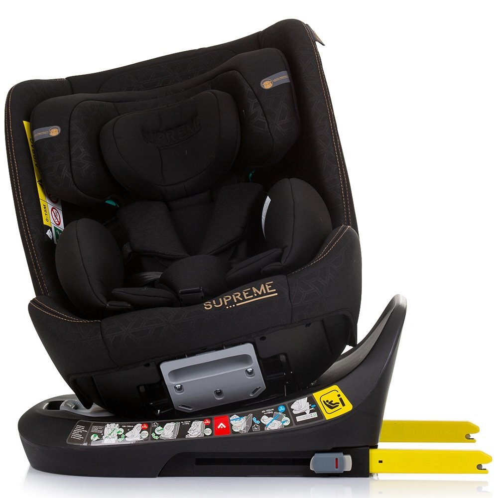 CHIPOLINO Scaun auto Supreme I-Size 40-150 cm cu sistem Isofix obsidian