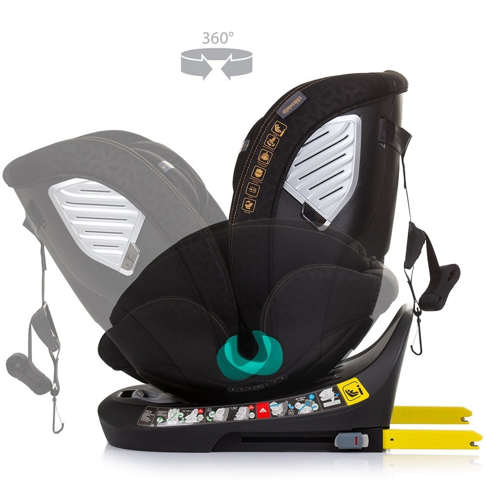 CHIPOLINO Scaun auto Supreme I-Size 40-150 cm cu sistem Isofix obsidian