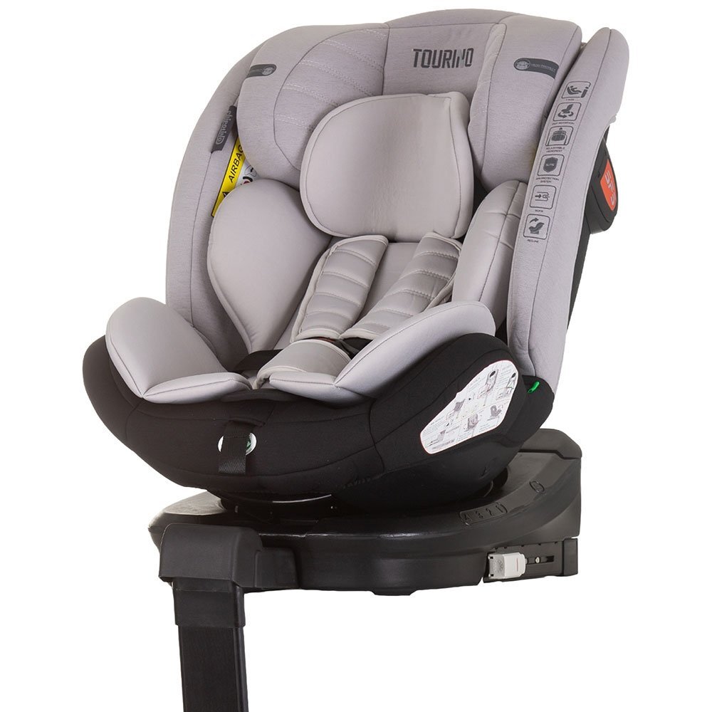 CHIPOLINO Scaun auto Tourino I-Size 40-150 cm ash grey cu sistem Isofix