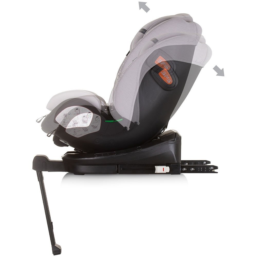 CHIPOLINO Scaun auto Tourino I-Size 40-150 cm ash grey cu sistem Isofix