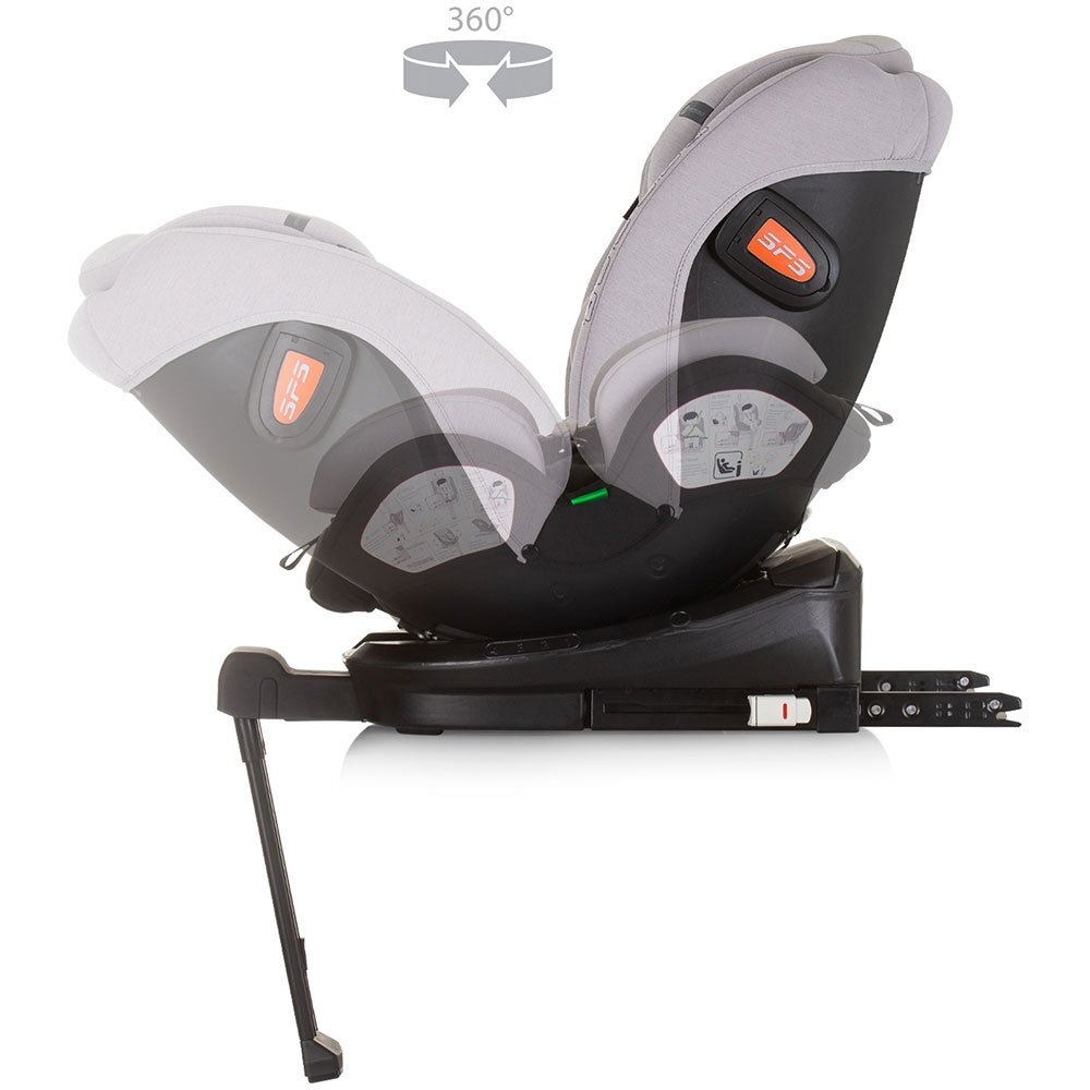 CHIPOLINO Scaun auto Tourino I-Size 40-150 cm ash grey cu sistem Isofix