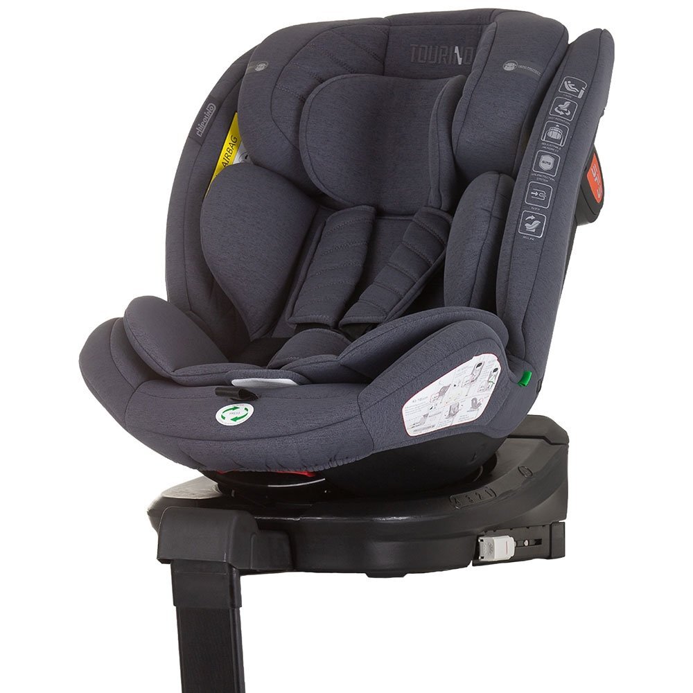 CHIPOLINO Scaun auto Tourino I-Size 40-150 cm granite cu sistem Isofix