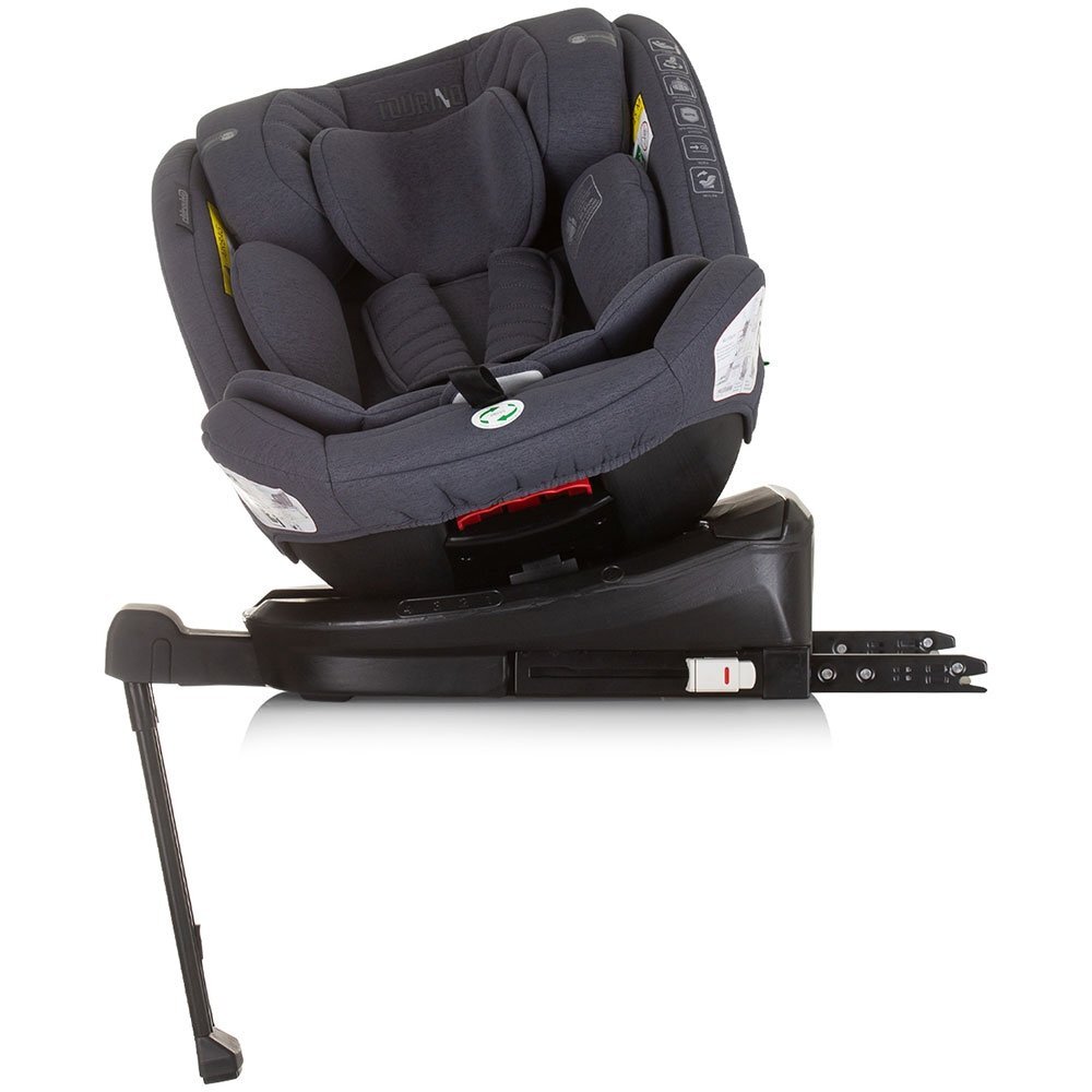 CHIPOLINO Scaun auto Tourino I-Size 40-150 cm granite cu sistem Isofix