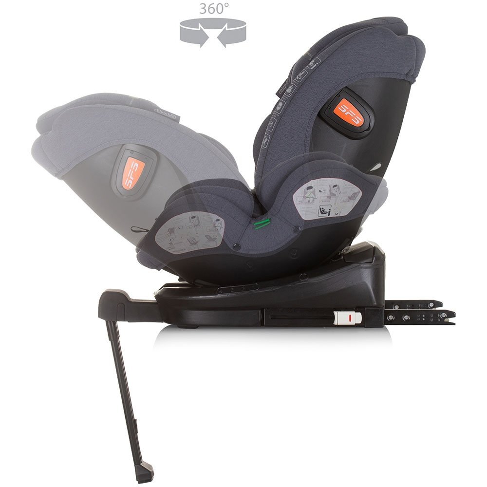 CHIPOLINO Scaun auto Tourino I-Size 40-150 cm granite cu sistem Isofix