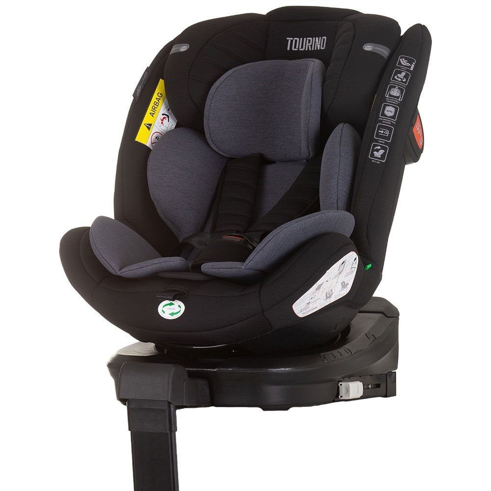 CHIPOLINO Scaun auto Tourino I-Size 40-150 cm obsidian cu sistem Isofix