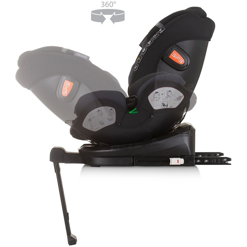 CHIPOLINO Scaun auto Tourino I-Size 40-150 cm obsidian cu sistem Isofix