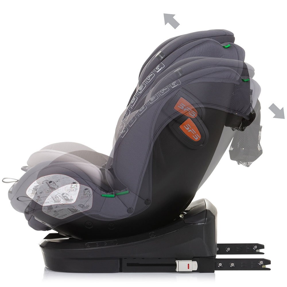 CHIPOLINO Scaun auto Volare I-Size 40-150 cm granite cu sistem Isofix