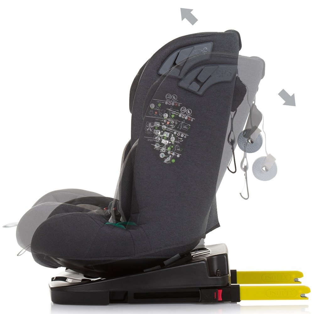 CHIPOLINO Scaun auto X Factor I-Size 40-150 cm granite cu sistem Isofix