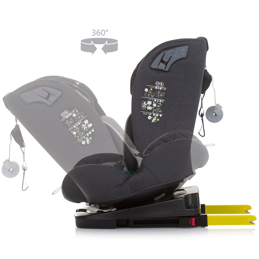 CHIPOLINO Scaun auto X Factor I-Size 40-150 cm granite cu sistem Isofix