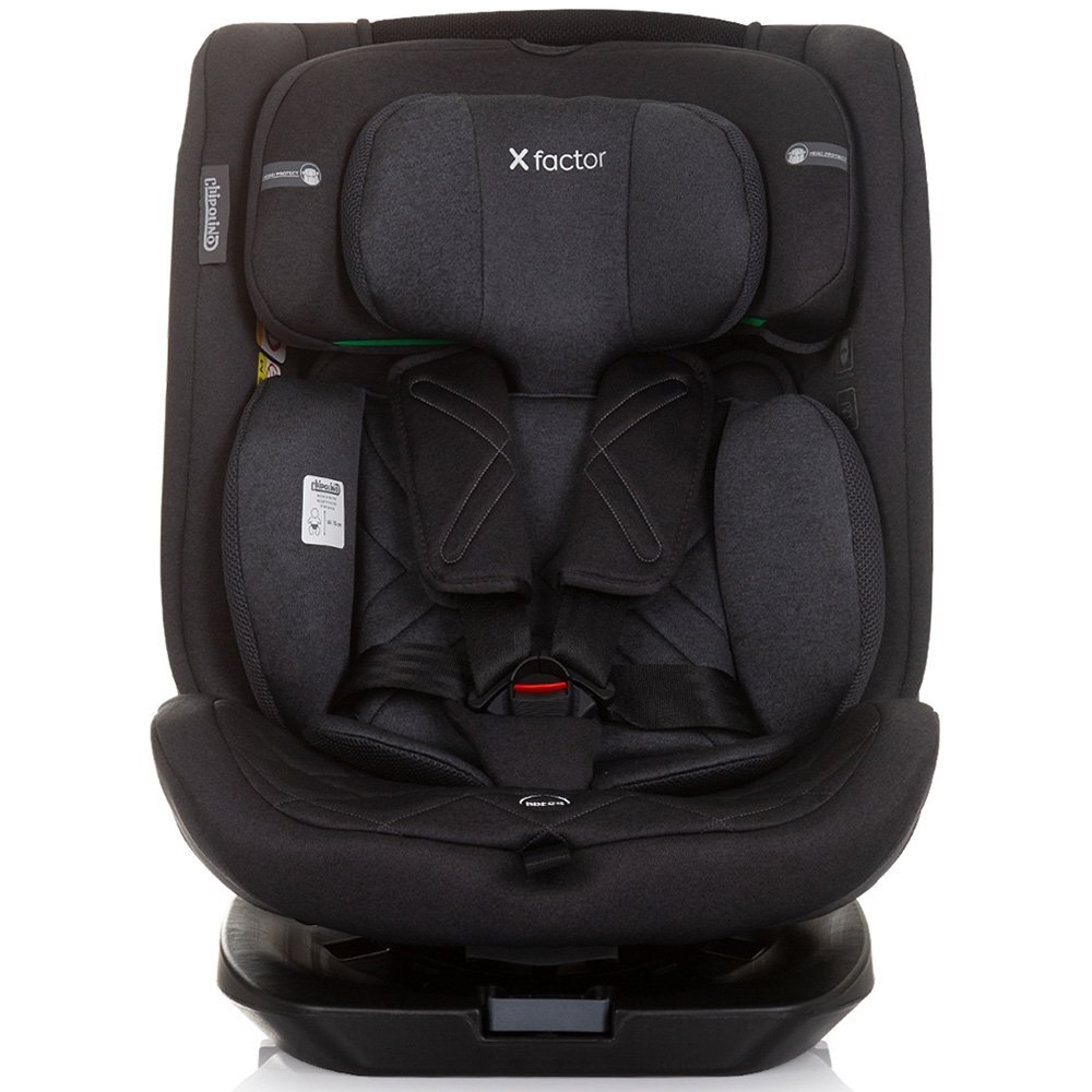 CHIPOLINO Scaun auto X Factor I-Size 40-150 cm obsidian cu sistem Isofix