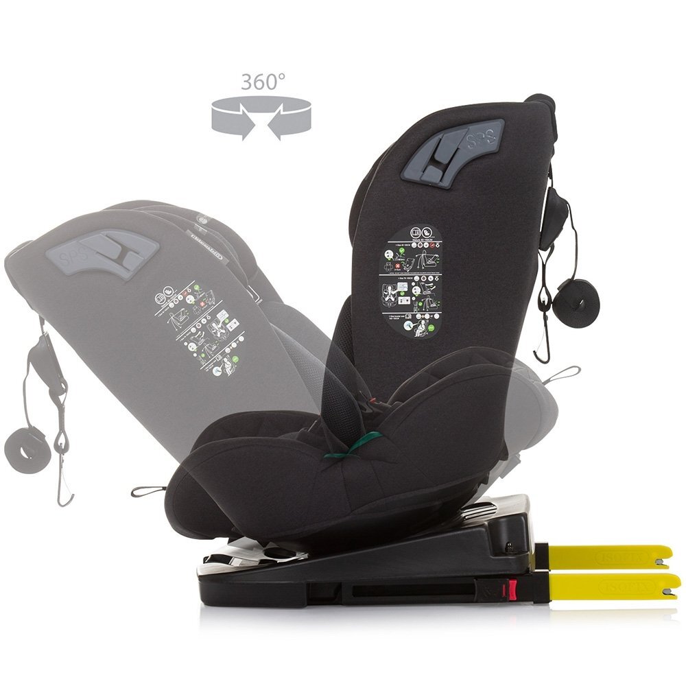 CHIPOLINO Scaun auto X Factor I-Size 40-150 cm obsidian cu sistem Isofix