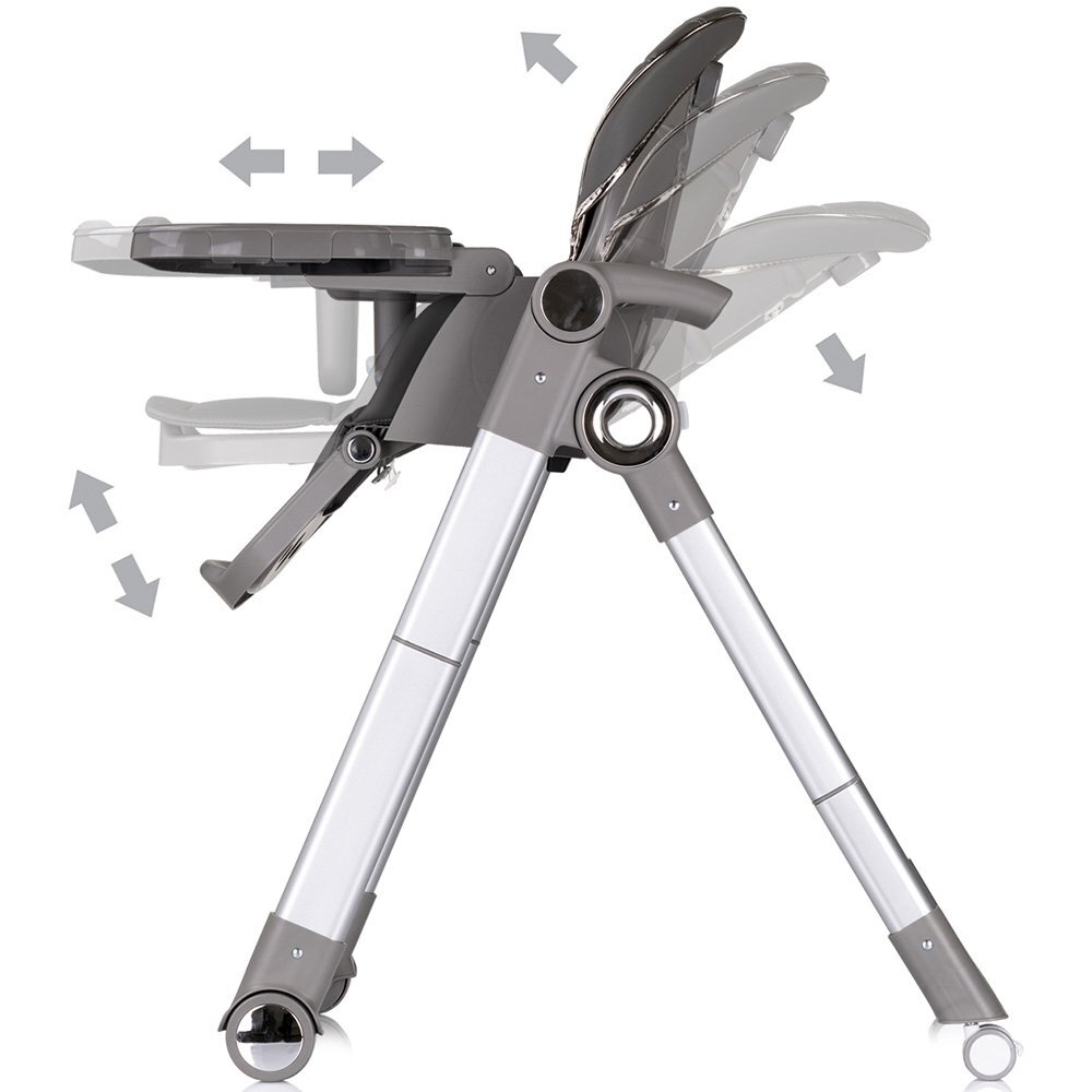 CHIPOLINO Scaun de masa 2 in 1 transformabil in leagan Super Chef Cloud cu roti spatar reglabi sezut reglabil pliere compacta
