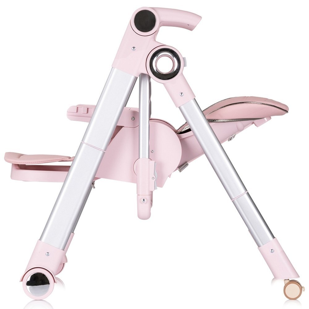CHIPOLINO Scaun de masa 2 in 1 transformabil in leagan Super Chef Marshmallow cu roti spatar reglabi sezut reglabil pliere compacta