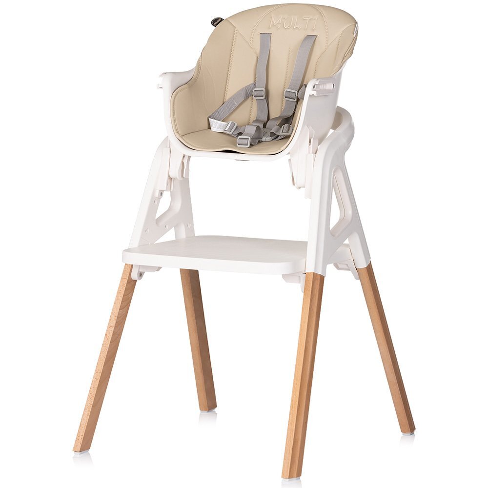 CHIPOLINO Scaun de masa 4 in 1 Multi Cashmere transformabil reglabil picioare elegante din lemn
