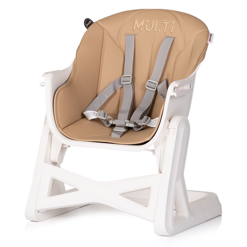 CHIPOLINO Scaun de masa 4 in 1 Multi Latte transformabil reglabil picioare elegante din lemn