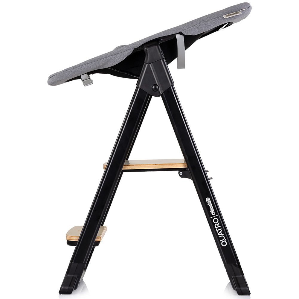 CHIPOLINO Scaun de masa 4 in 1 Quatro Charcoal transformabil reglabil si pliabil