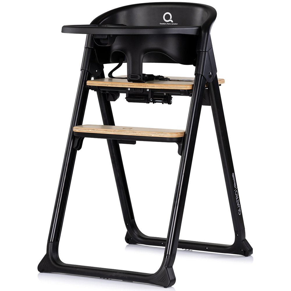 CHIPOLINO Scaun de masa 4 in 1 Quatro Charcoal transformabil reglabil si pliabil