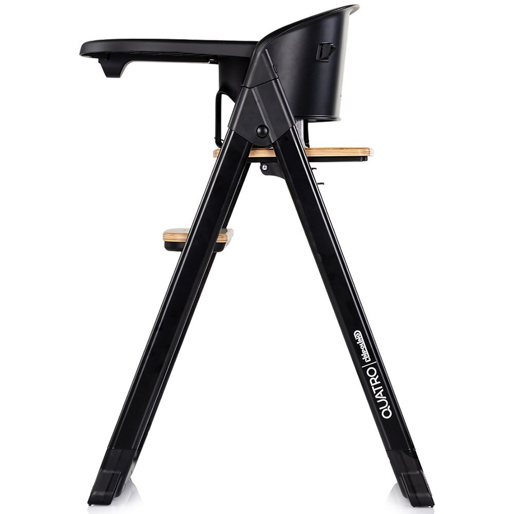 CHIPOLINO Scaun de masa 4 in 1 Quatro Charcoal transformabil reglabil si pliabil