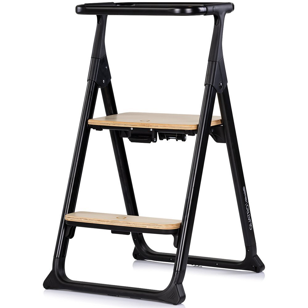 CHIPOLINO Scaun de masa 4 in 1 Quatro Charcoal transformabil reglabil si pliabil