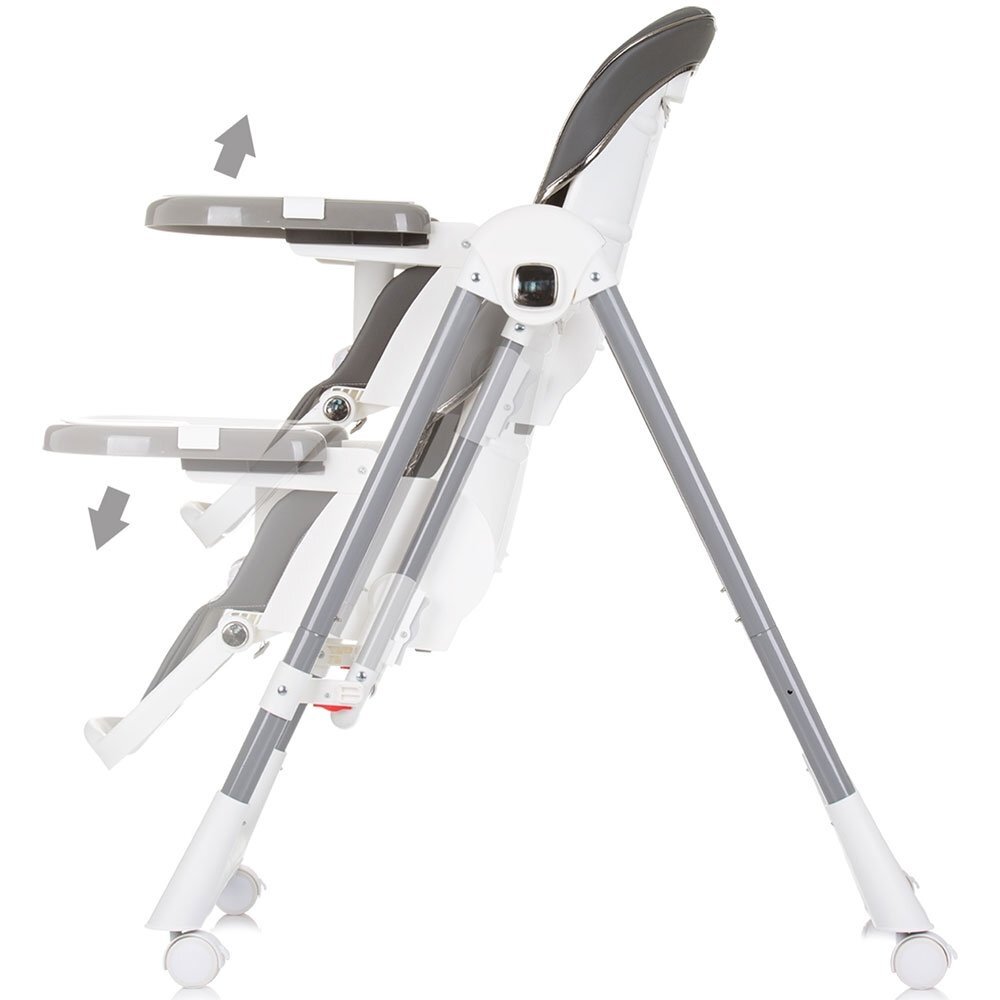 CHIPOLINO Scaun de masa Milk Shake 2 in 1 ash grey