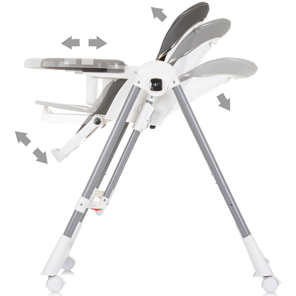 CHIPOLINO Scaun de masa Milk Shake 2 in 1 ash grey