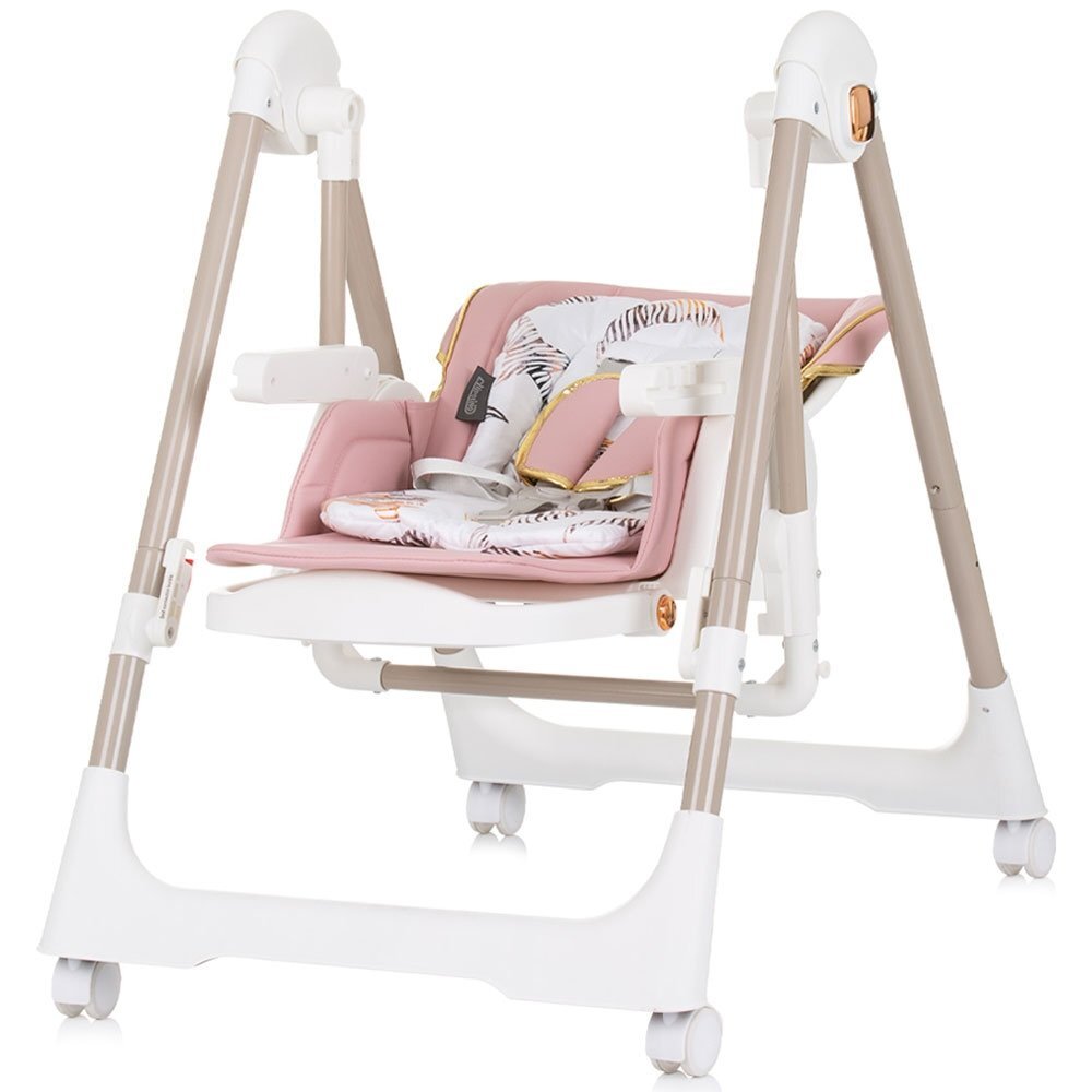 CHIPOLINO Scaun de masa Milk Shake 2 in 1 flamingo