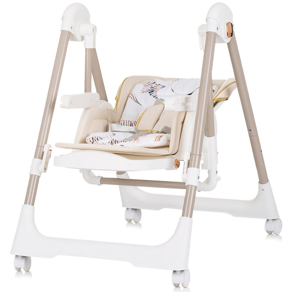 CHIPOLINO Scaun de masa Milk Shake 2 in 1 macadamia