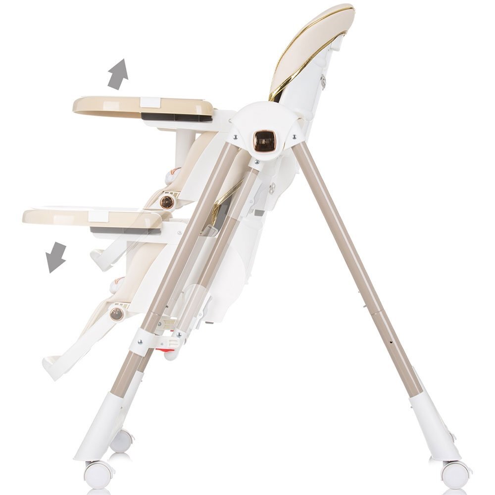 CHIPOLINO Scaun de masa Milk Shake 2 in 1 macadamia