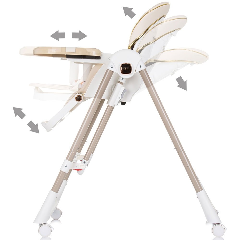 CHIPOLINO Scaun de masa Milk Shake 2 in 1 macadamia