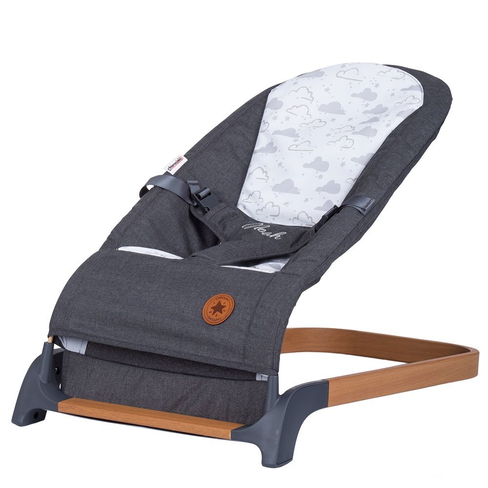 CHIPOLINO Scaunel balansoar Noah anthracite wood