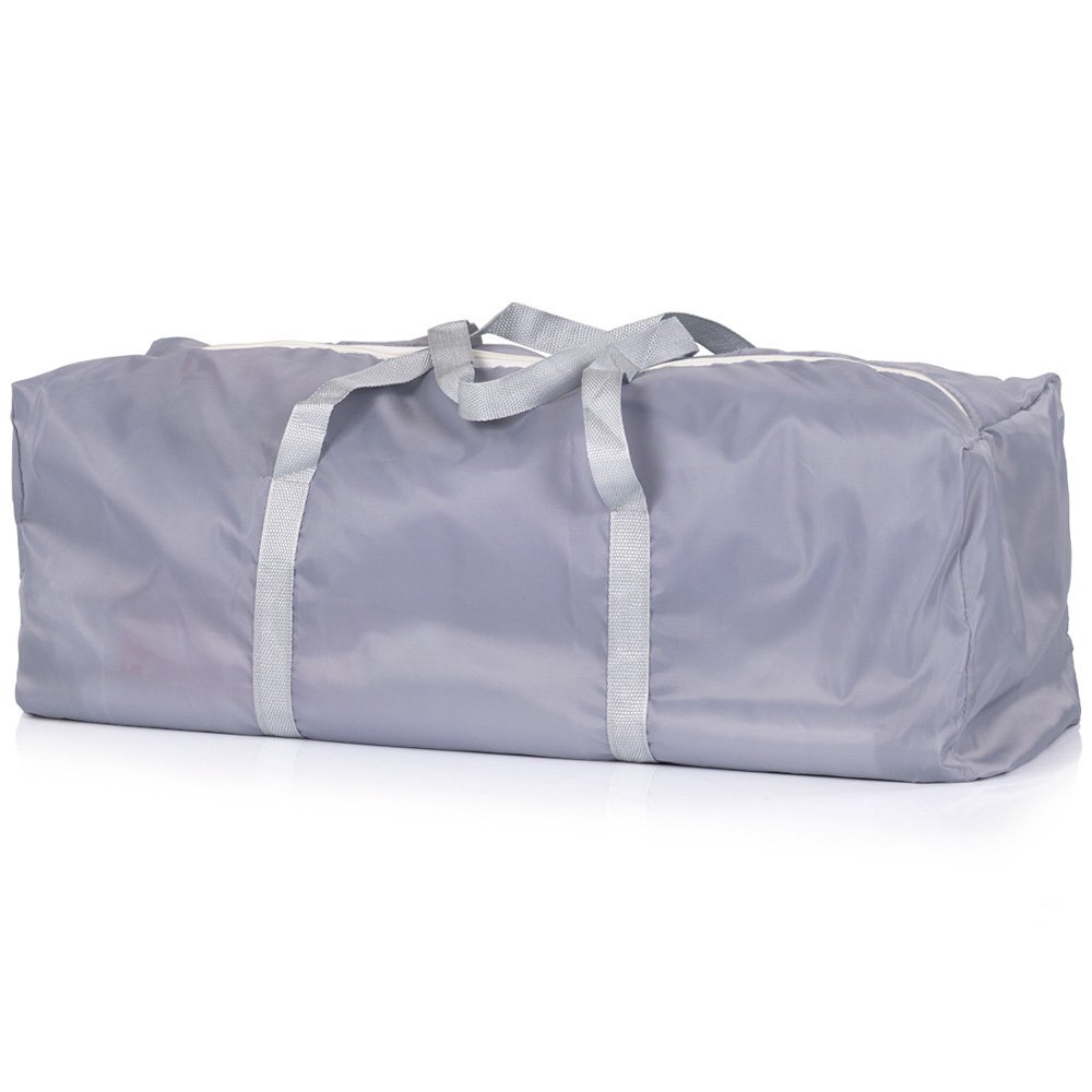 CHIPOLINO Tarc de joaca pentru copii 180x120 cm Lotus Grey 2 inele ajutatoare si usa cu fermoar