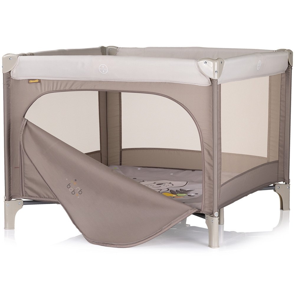 CHIPOLINO Tarc de joaca pentru copii Pop Up Bear beige pliabil
