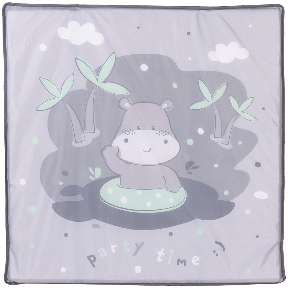 CHIPOLINO Tarc de joaca pentru copii Pop Up Hippo grey pliabil