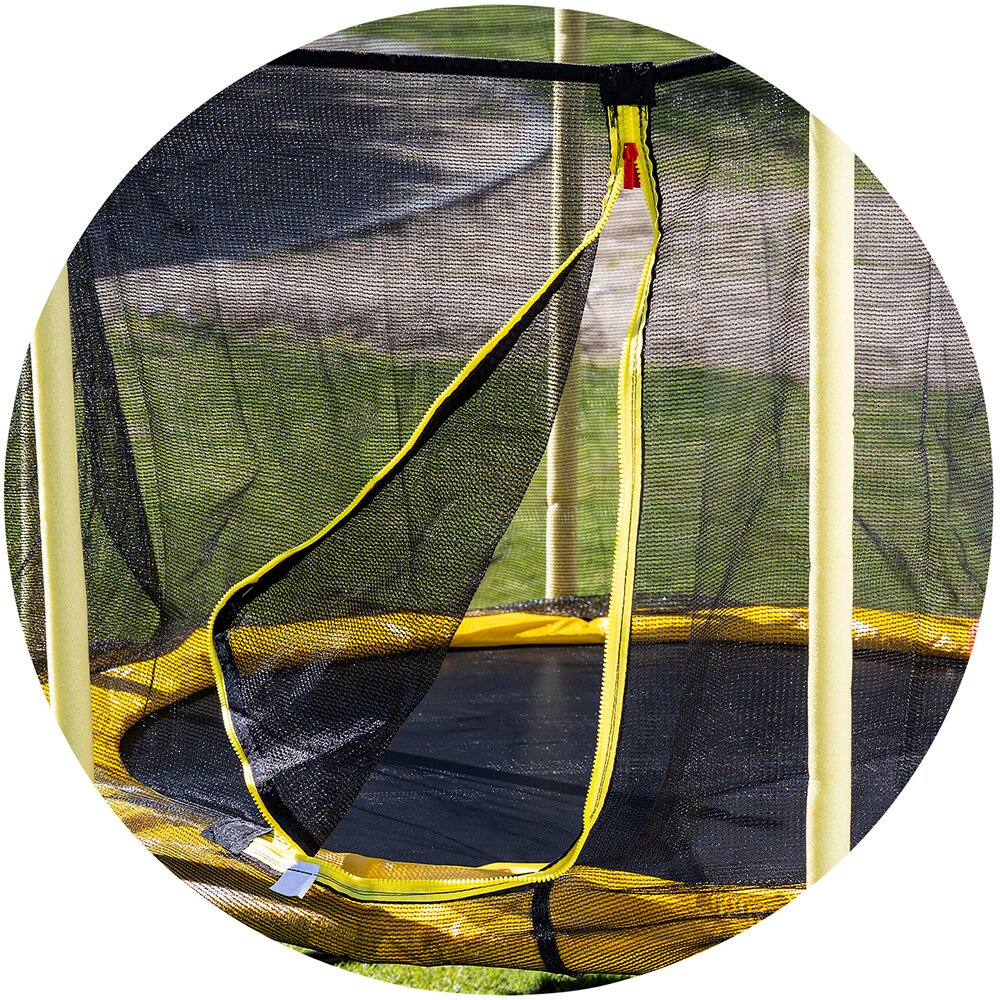 CHIPOLINO Trambulina Sporty yellow 140 cm cu cos de baschet