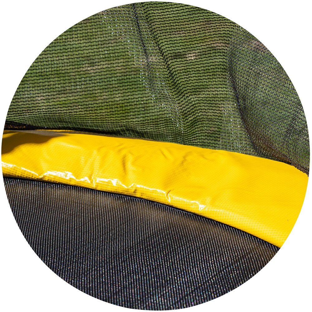 CHIPOLINO Trambulina Sporty yellow 140 cm cu cos de baschet