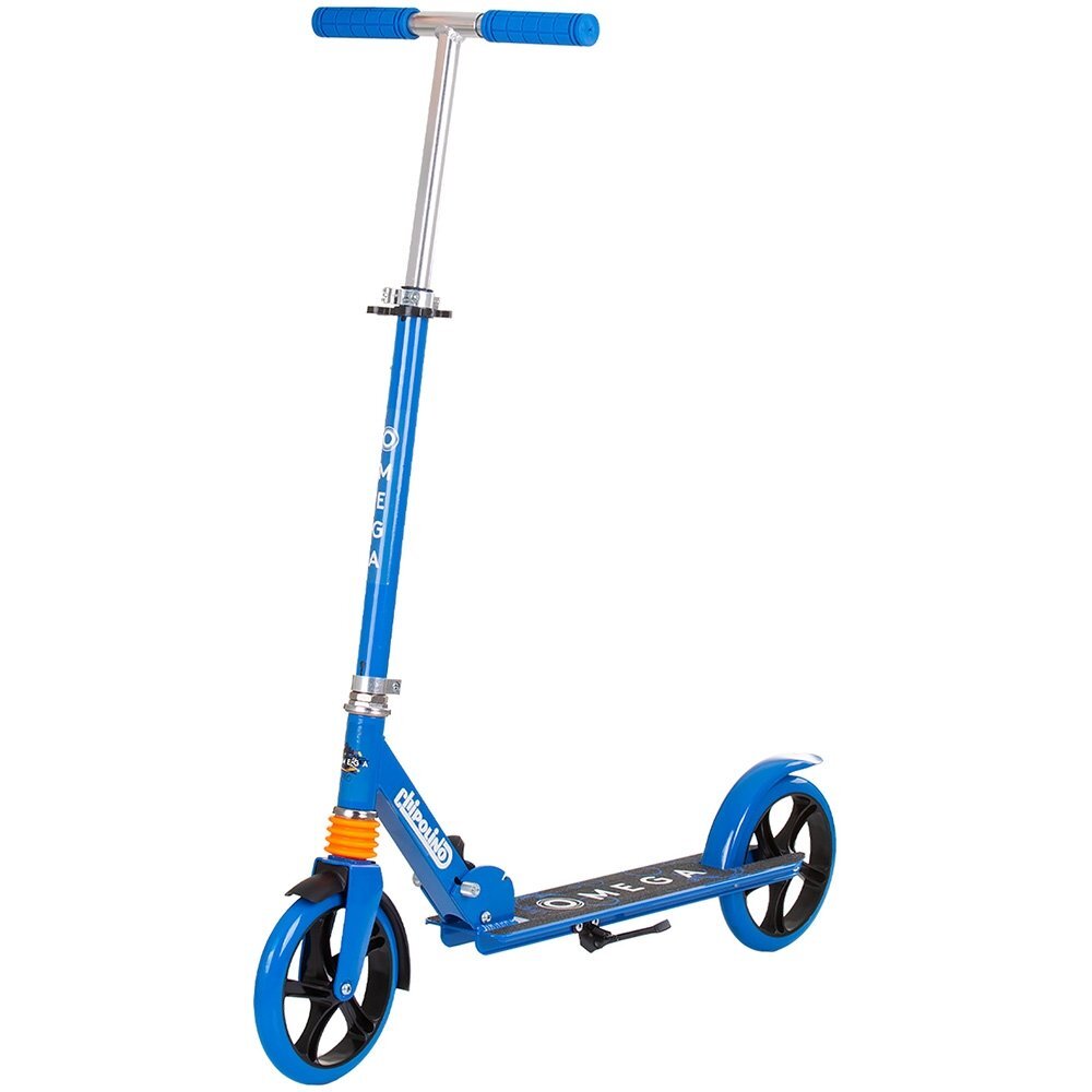 CHIPOLINO Trotineta pliabila Omega Blue cu ghidon reglabil cadru din aluminiu baza anti-alunecare cric greutate admisa 100 kg