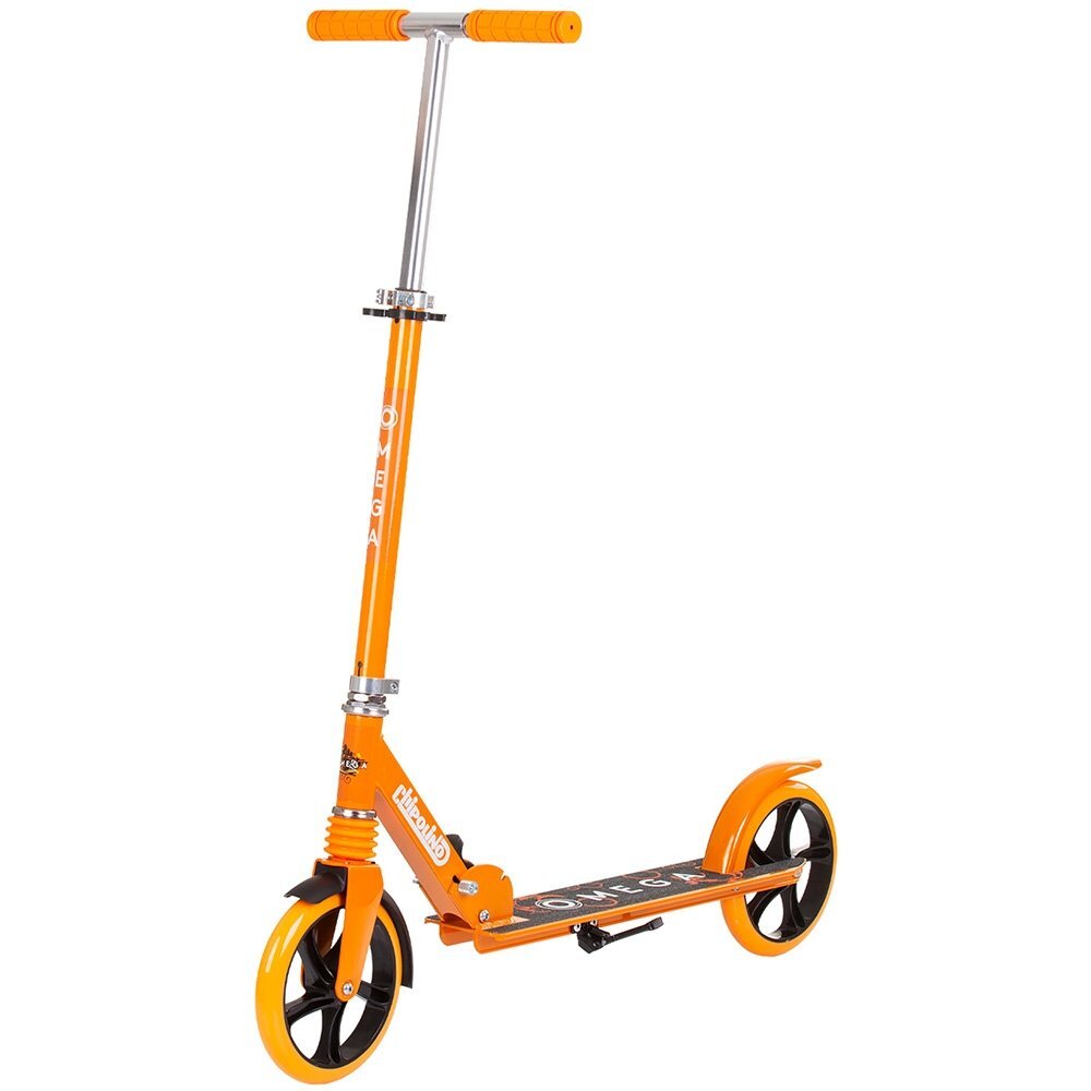 CHIPOLINO Trotineta pliabila Omega Orange cu ghidon reglabil cadru din aluminiu baza anti-alunecare cric greutate admisa 100 kg