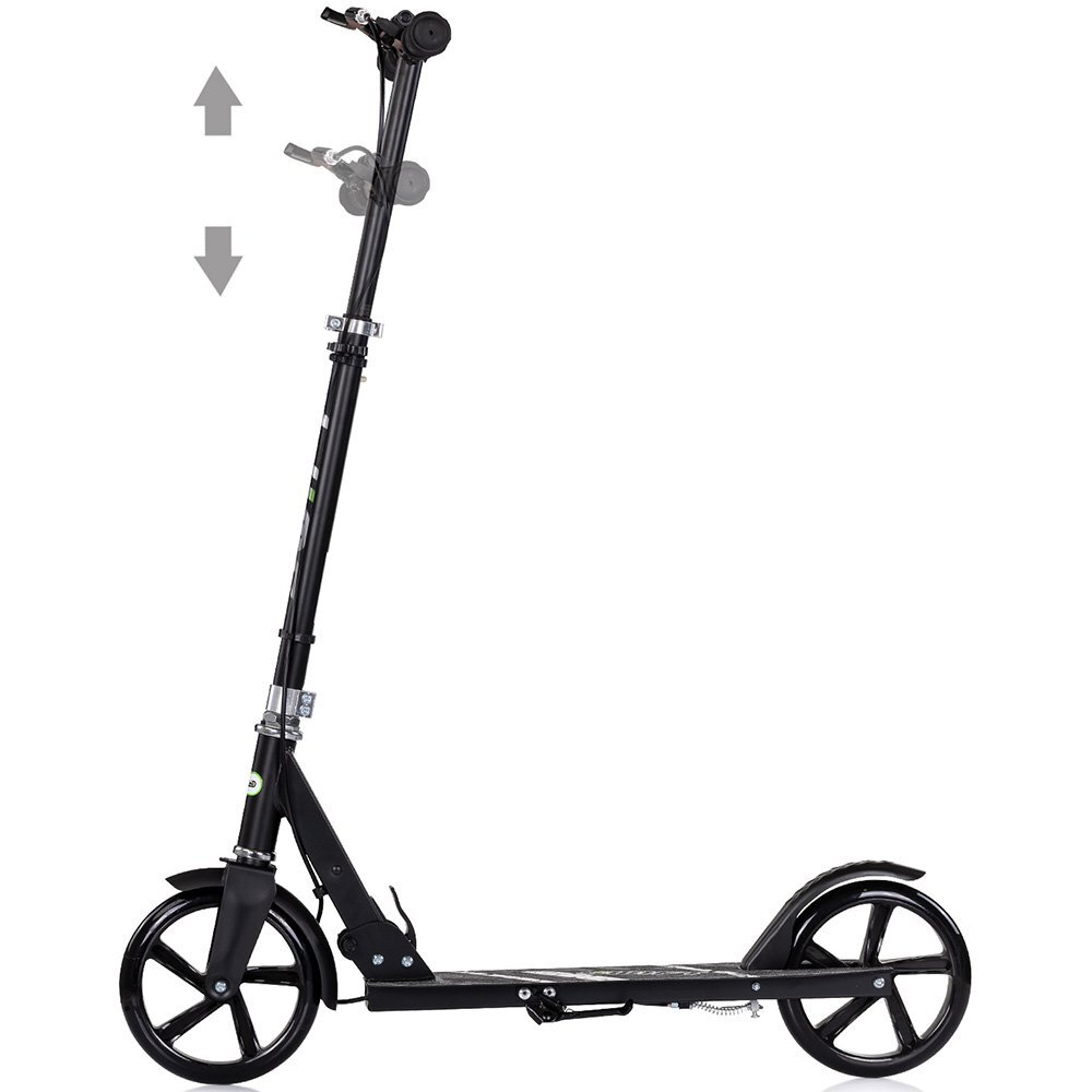 CHIPOLINO Trotineta pliabila pentru copii Swift Black cu frana de mana rulment ABEC-7 cric greutate admisa 100 kg