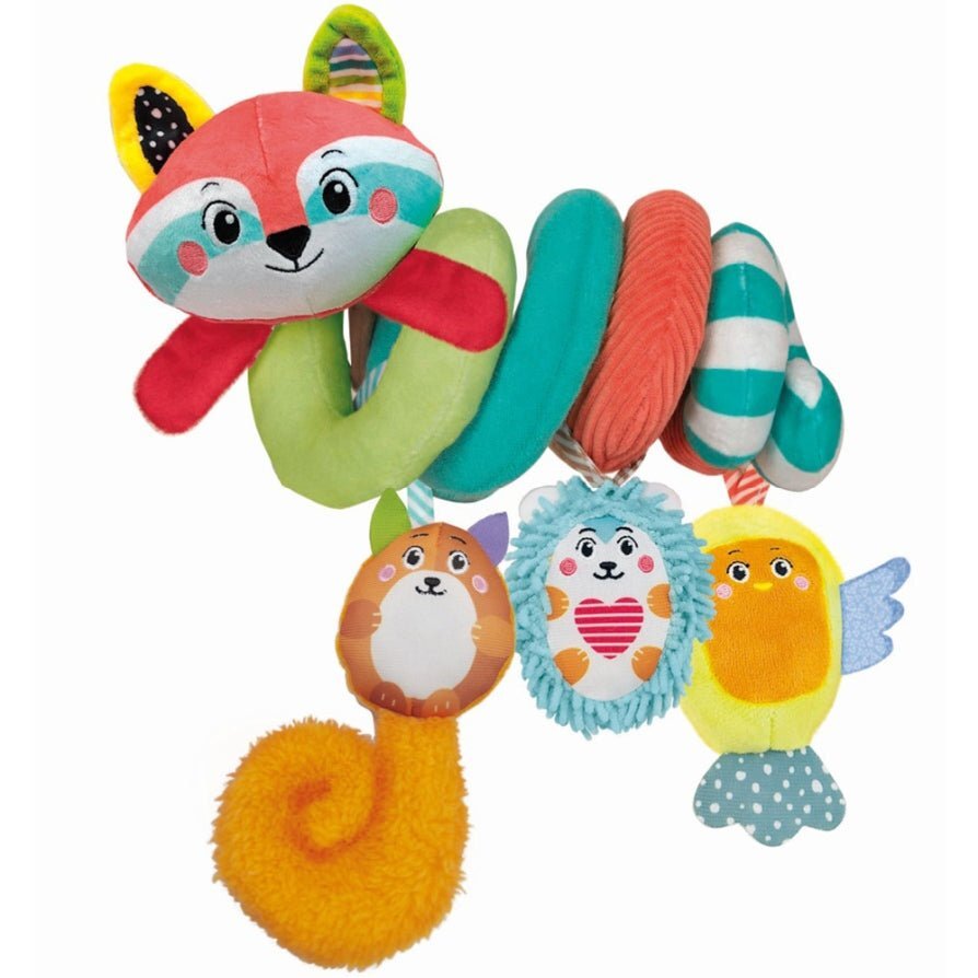 CLEMENTONI Jucarie de plus pentru carucior spirala cu animalute