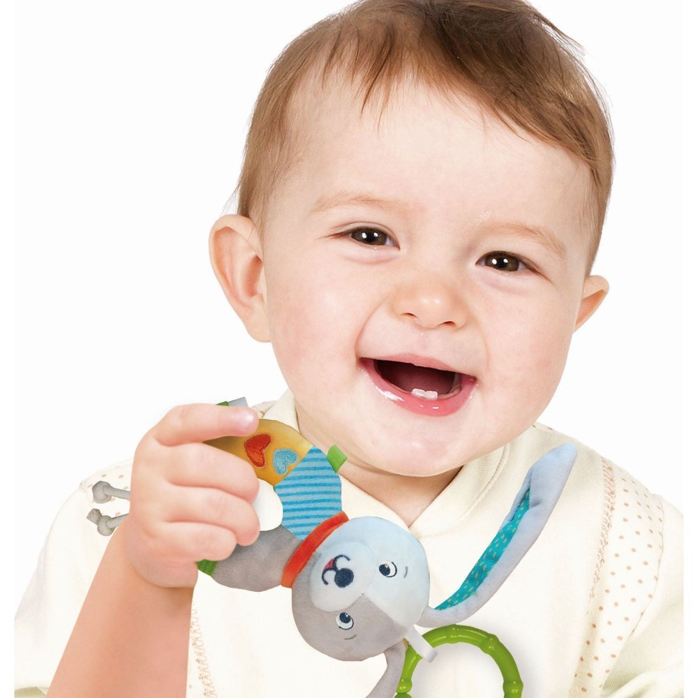 CLEMENTONI Zornaitoare de plus Baby iepuras