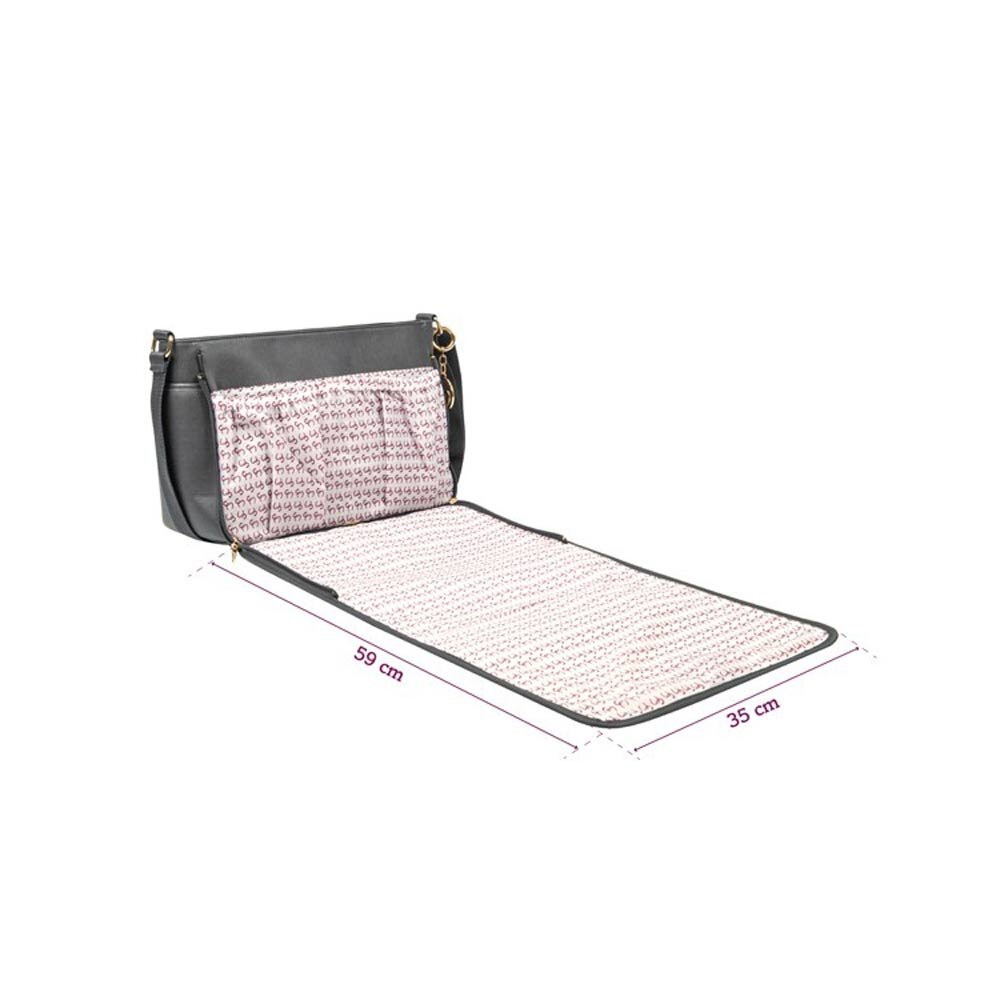 Clevamama Geanta multifunctionala Ellie Messenger Asphalt