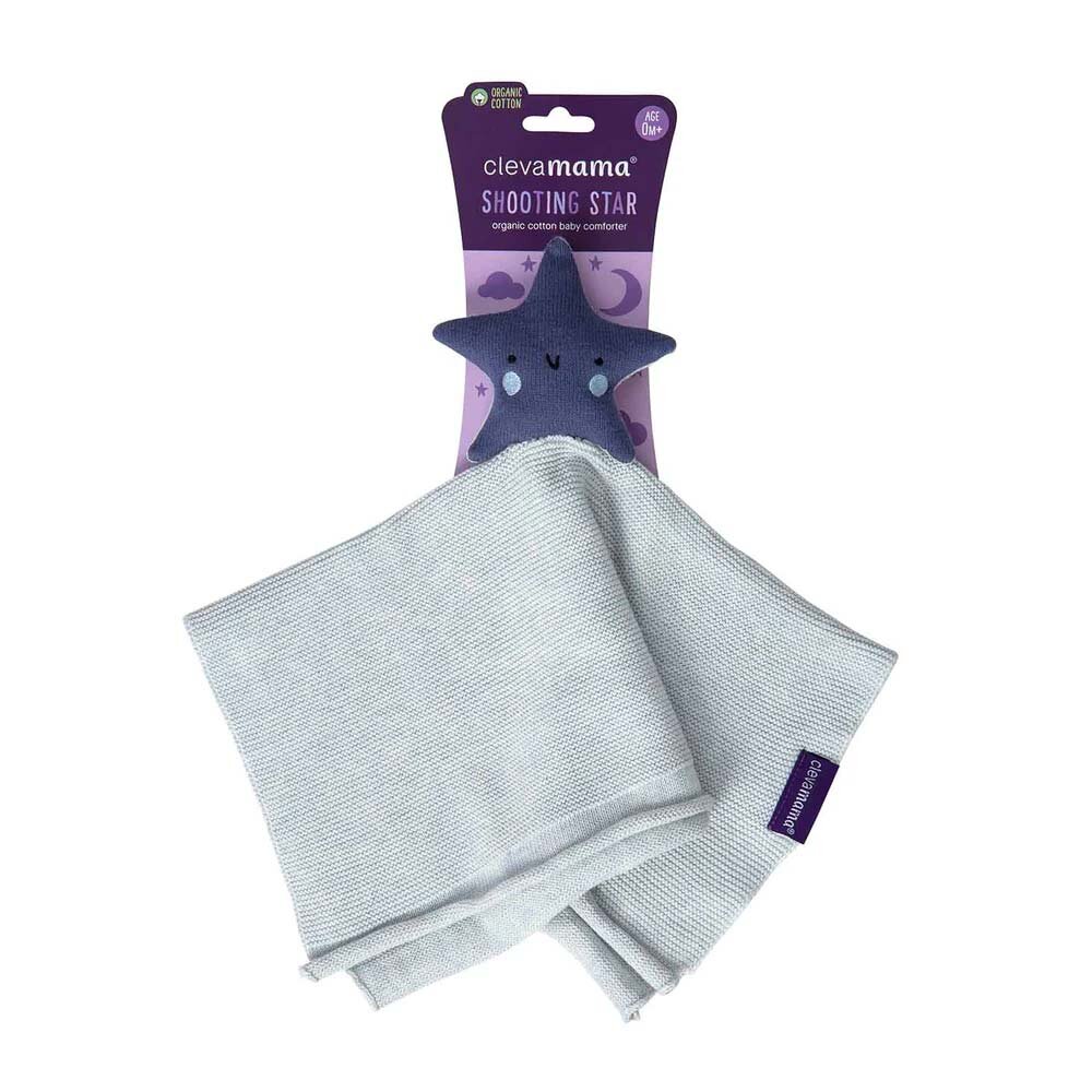 Clevamama Paturica din bumbac organic cu jucarie Star 3495