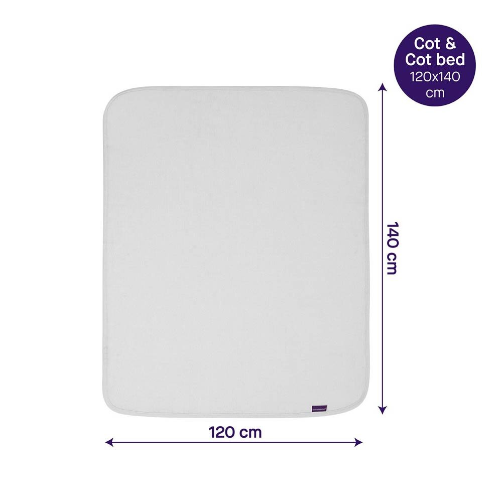 Clevamama Paturica din bumbac Waffle Weave 120 x 140 cm White 3465