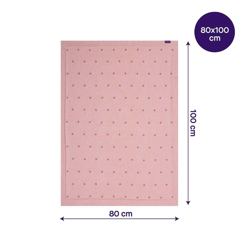Clevamama Paturica tricotata din bumbac organic 80x100 cm 3491