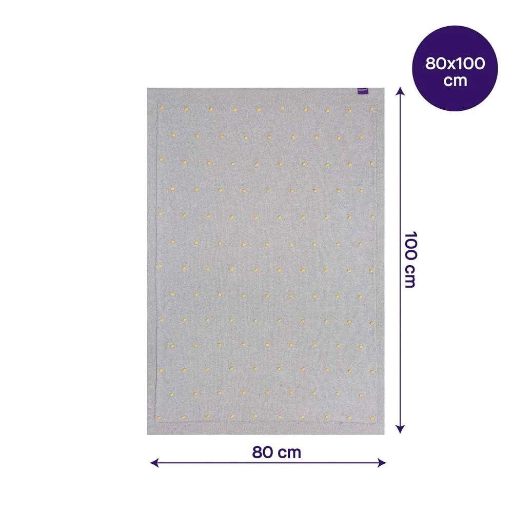 Clevamama Paturica tricotata din bumbac organic 80x100 cm 3493