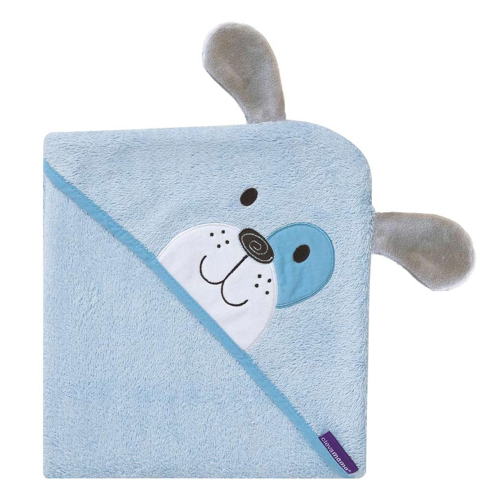 Clevamama Prosop de baie Bamboo Puppy blue