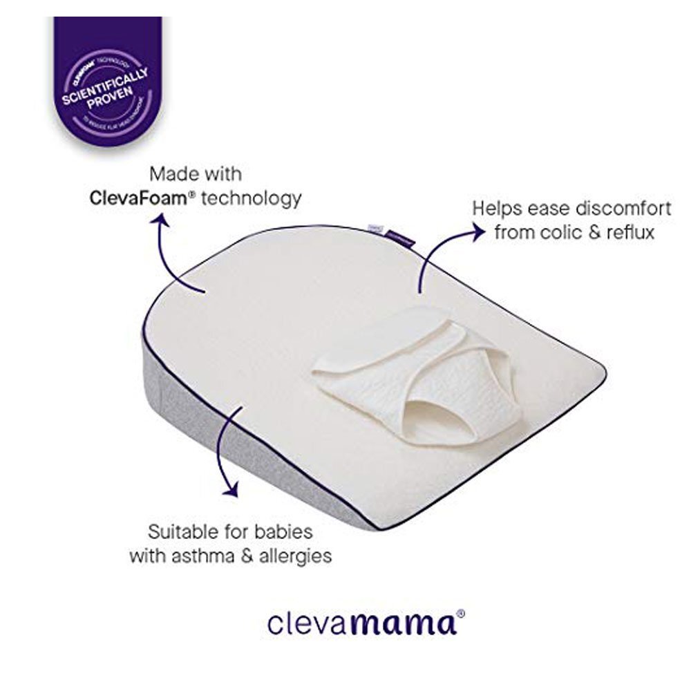 Clevamama Saltea anti-alunecare cu ham pentru bebelusi ClevaSleep Plus
