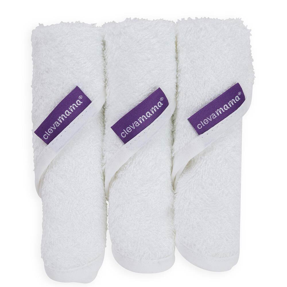 Clevamama Set 3 prosoape pentru fata bebelusi 3516
